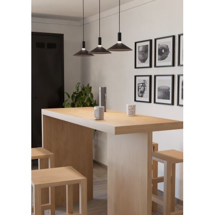 Eglo - RGBW Dimmable LED Cable Pendant, 3xLED/7.5W/230V, 2700-6500K, Black