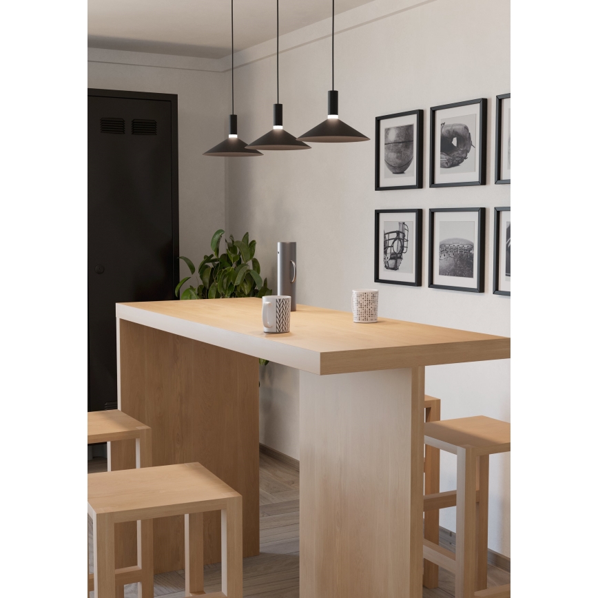 Eglo - RGBW Dimmable LED Cable Pendant, 3xLED/7.5W/230V, 2700-6500K, Black