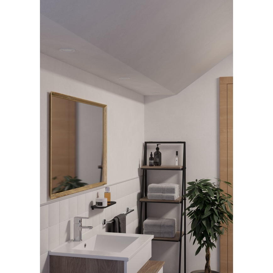 Eglo - LED Bathroom Recessed Spotlight 1x GU10/4.5W/230V IP44 White