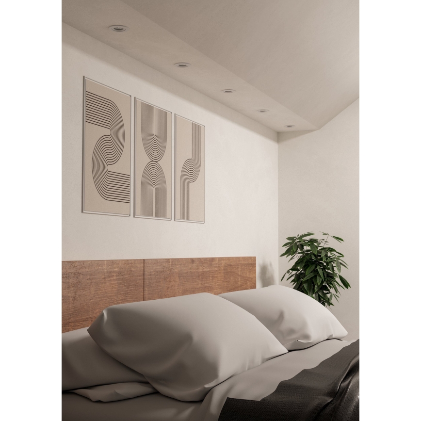 Eglo - LED recessed spotlight 1xGU10/4.5W/230V white