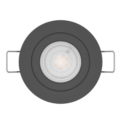 Eglo - LED Recessed Downlight 1xGU10/4.5W/230V Black