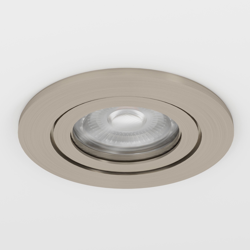Eglo - LED recessed spotlight 1xGU10/4,5W/230V matte chrome
