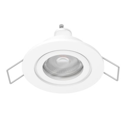 Eglo - LED bathroom recessed downlight 1x GU10/4.5W/230V IP44 white