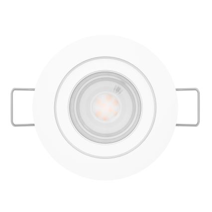 Eglo - LED bathroom recessed downlight 1x GU10/4.5W/230V IP44 white