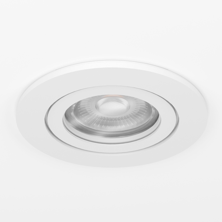 Eglo - LED bathroom recessed downlight 1x GU10/4.5W/230V IP44 white