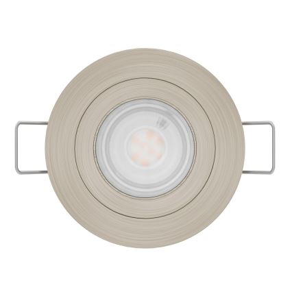 Eglo - LED Bathroom Recessed Spotlight 1xGU10/4,5W/230V IP44 Matte Chrome