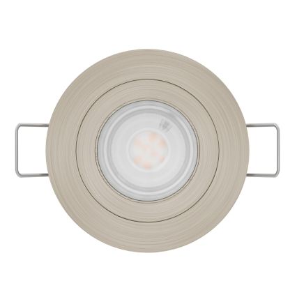 Eglo - LED recessed ceiling spotlight 1xGU10/4,5W/230V matte chrome