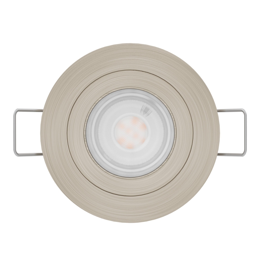 Eglo - LED recessed ceiling spotlight 1xGU10/4,5W/230V matte chrome