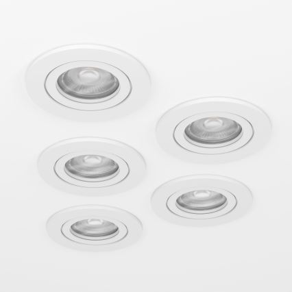 Eglo - Set of 5 LED recessed ceiling spotlights LED/4.8W/230V 2700/4000/6500K white