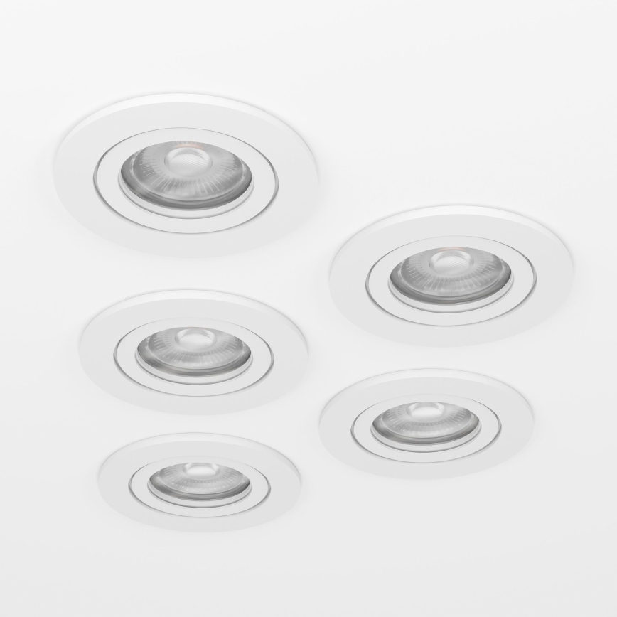 Eglo - Set of 5 LED recessed ceiling spotlights LED/4.8W/230V 2700/4000/6500K white