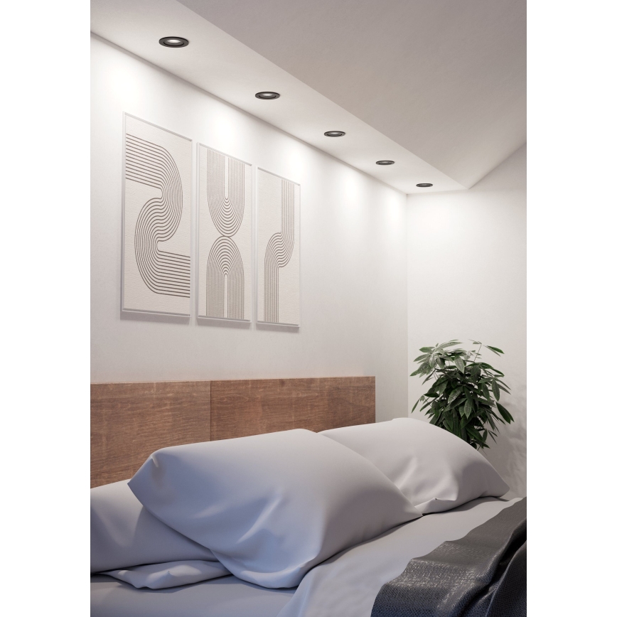 Eglo - LED recessed spotlight LED/4,8W/230V 2700/4000/6500K black