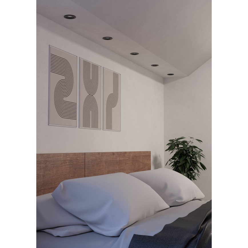 Eglo - LED recessed spotlight LED/4,8W/230V 2700/4000/6500K black