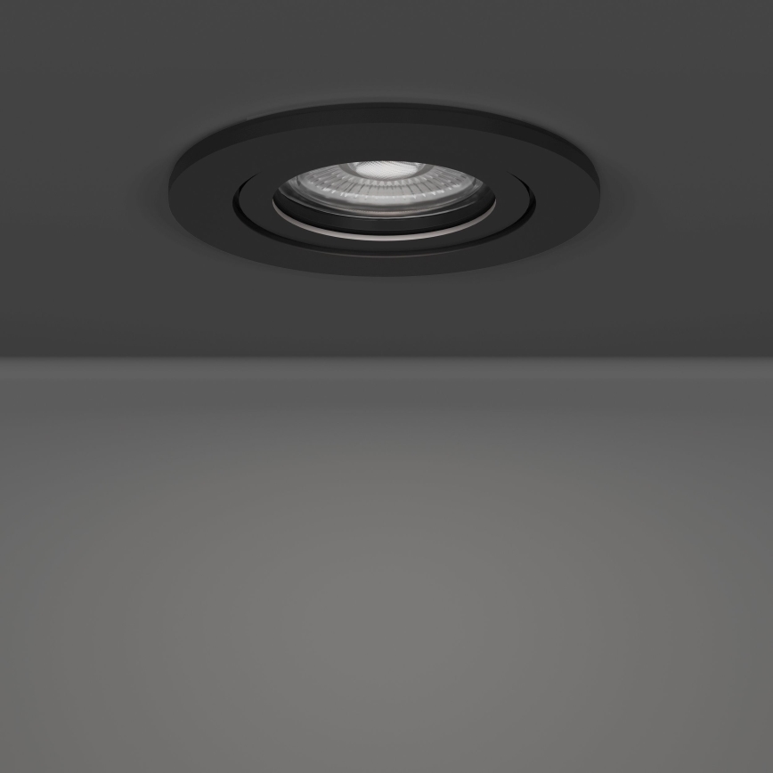 Eglo - Set of 3 LED recessed spotlights, 4.8 W, 230 V, 2700/4000/6500 K, Black