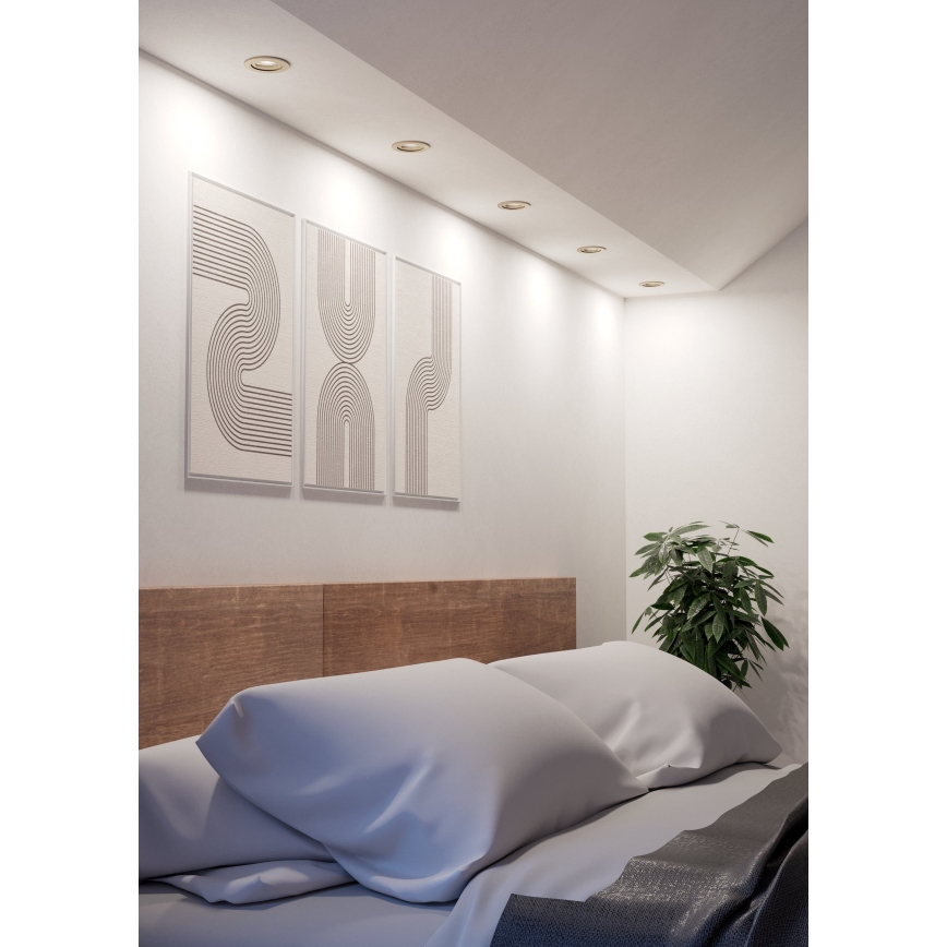 Eglo - LED recessed spotlight LED/4,8W/230V 2700/4000/6500K matte chrome