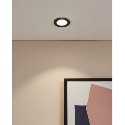 Eglo - LED Bathroom Recessed Downlight LED/4.9W/230V 2700/4000/6500K Ø 8.8 cm IP65 black