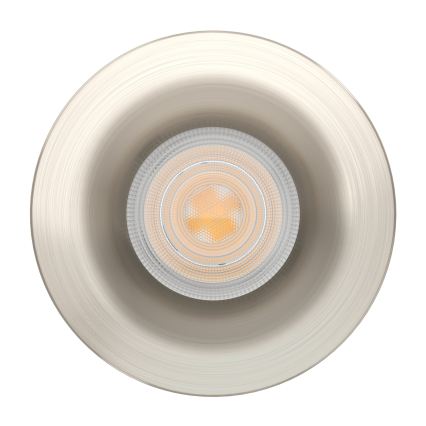 Eglo - LED Bathroom recessed ceiling light LED/4.9W/230V 2700/4000/6500K Ø 8.8 cm IP65 matte chrome