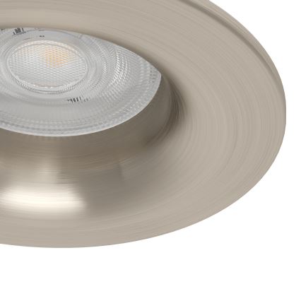 Eglo - Set of 3 LED bathroom recessed downlights LED/4.9W/230V 2700/4000/6500K dia. 8.8 cm IP65 matte chrome