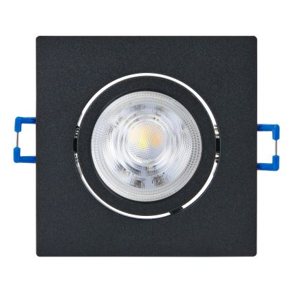 Eglo - Set of 3 Dimmable LED Recessed Ceiling Lights, LED/4.8W/230V, 8.8 x 8.8 cm, Black