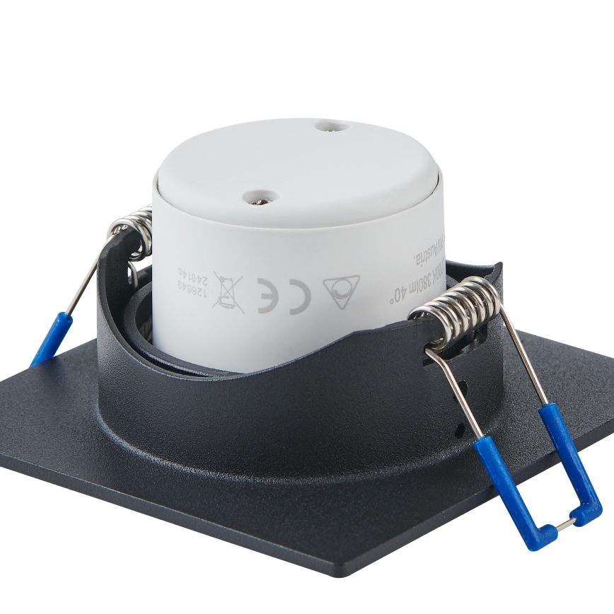 Eglo - Set of 3 dimmable LED recessed downlights LED/6.4W/230V 8.8x8.8 cm black