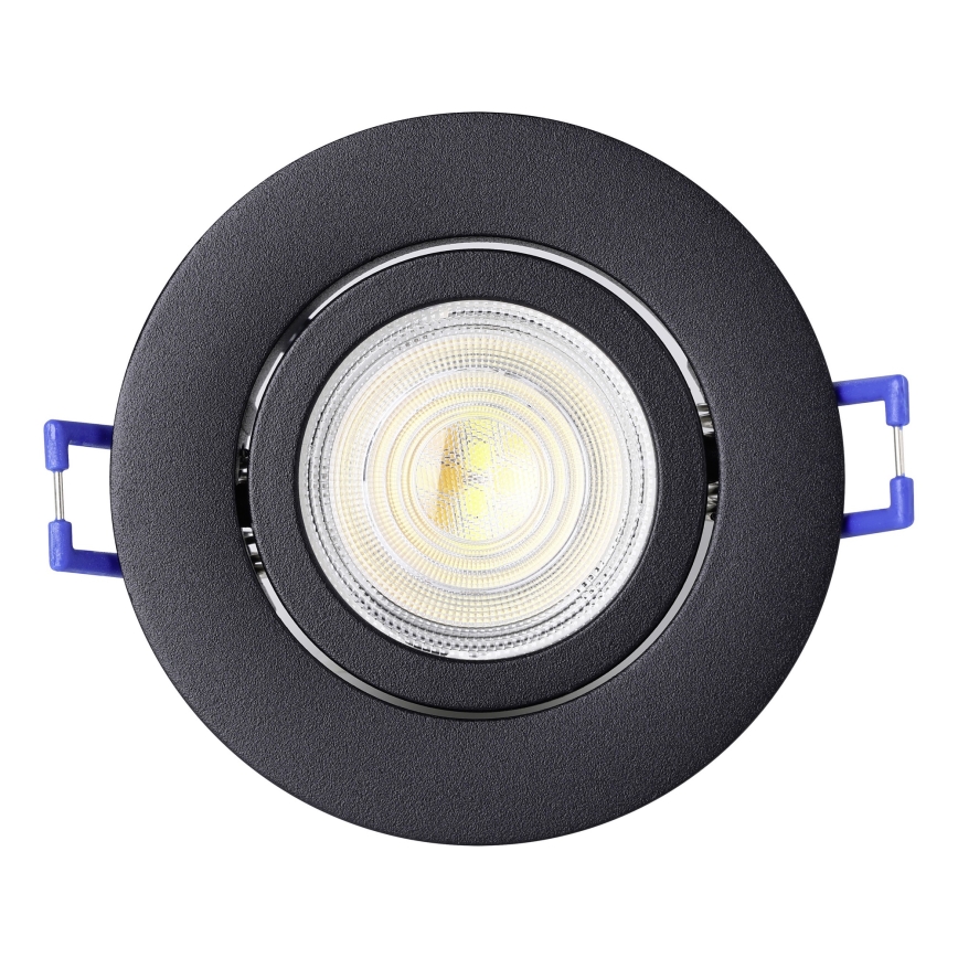 Eglo - Set of 3 LED RGBW dimmable recessed downlights LED/4,7W/230V 2700-6500K black