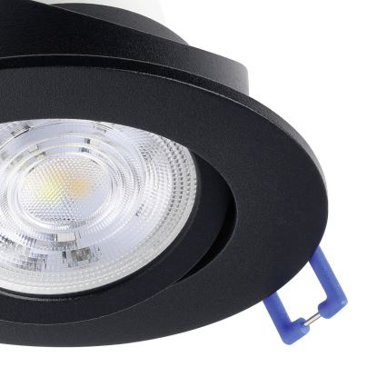 Eglo - Set of 3 LED RGBW dimmable recessed downlights LED/4,7W/230V 2700-6500K black