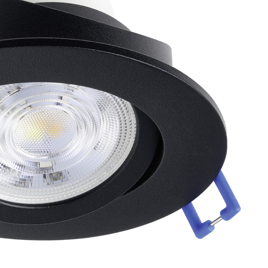 Eglo - Set of 3 LED RGBW dimmable recessed downlights LED/4,7W/230V 2700-6500K black