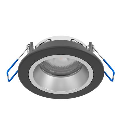 Eglo - LED RGBW Dimmable Bathroom Recessed Downlight LED/4,8W/230V 2700-6500K IP44 Black