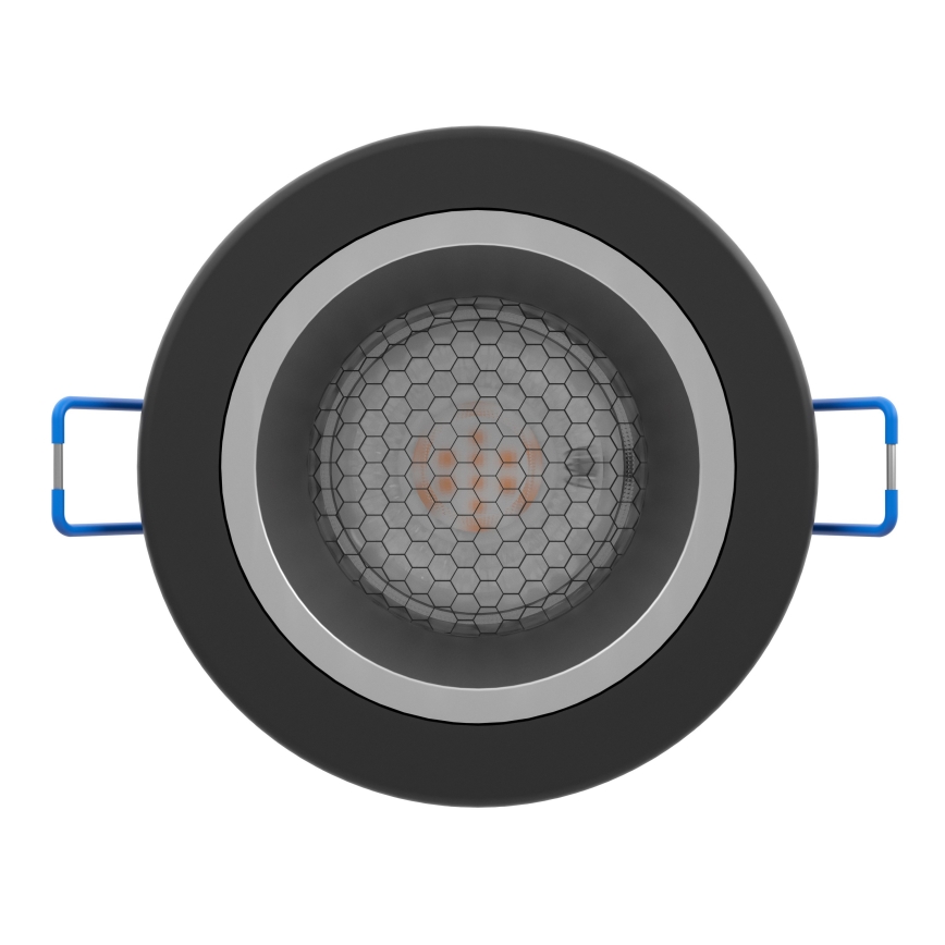 Eglo - LED RGBW Dimmable Bathroom Recessed Downlight LED/4,8W/230V 2700-6500K IP44 Black