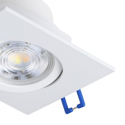 Eglo - Set of 3 Dimmable LED Recessed Ceiling Lights LED/6.4W/230V 8.8x8.8 cm White