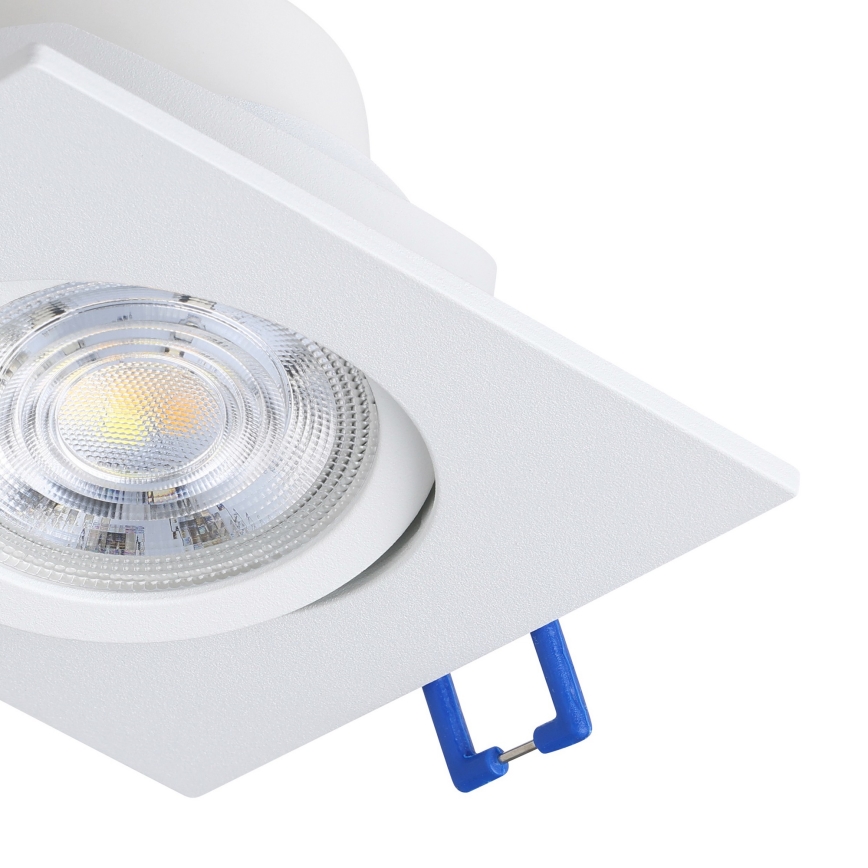 Eglo - Set of 3 Dimmable LED Recessed Ceiling Lights LED/6.4W/230V 8.8x8.8 cm White