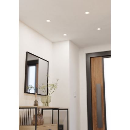 Eglo - Dimmable LED recessed downlight LED/6.4W/230V Ø 8.8 cm white