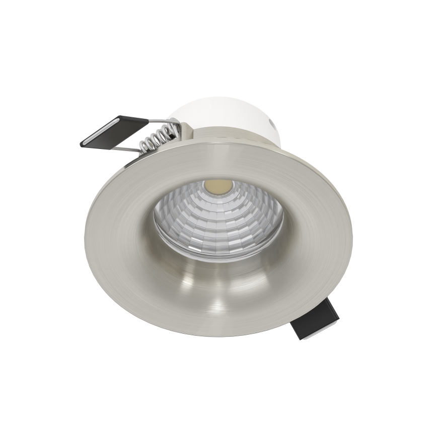 Eglo - Set of 3 dimmable LED recessed downlights LED/6.4W/230V Ø 8.8 cm matte chrome