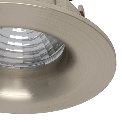 Eglo - Set of 3 dimmable LED recessed downlights LED/6.4W/230V Ø 8.8 cm matte chrome
