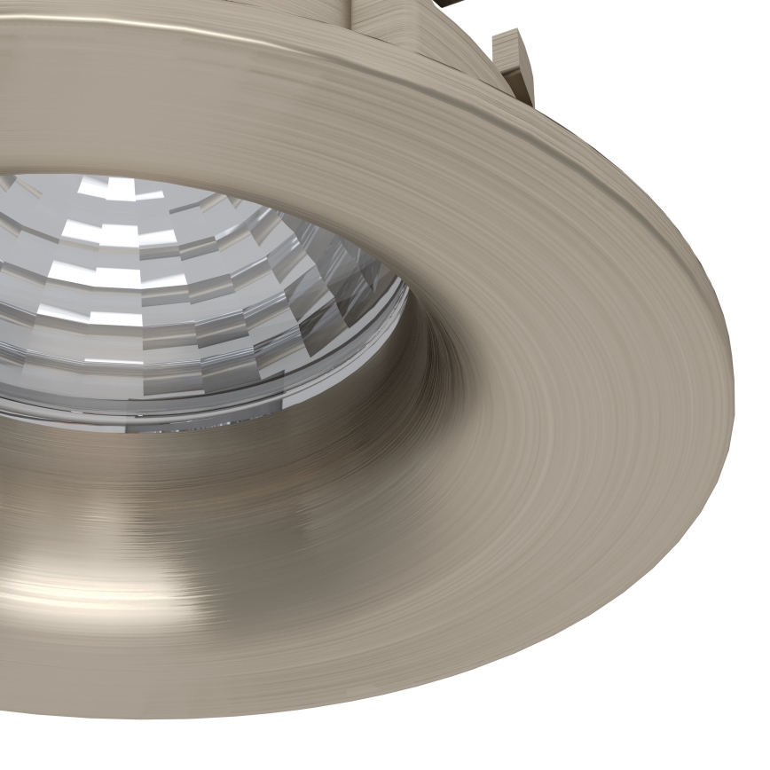 Eglo - Set of 3 dimmable LED recessed downlights LED/6.4W/230V Ø 8.8 cm matte chrome