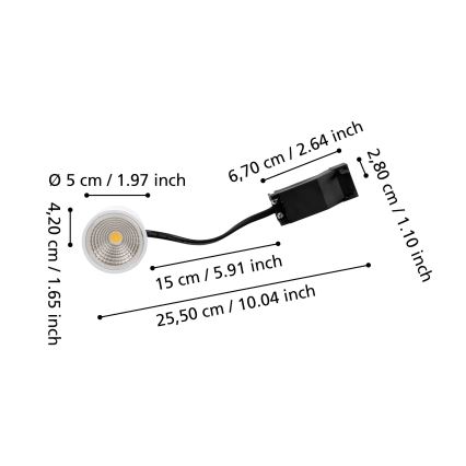 Eglo - Dimmable LED Module, 6.4 W, 230 V, 4000 K