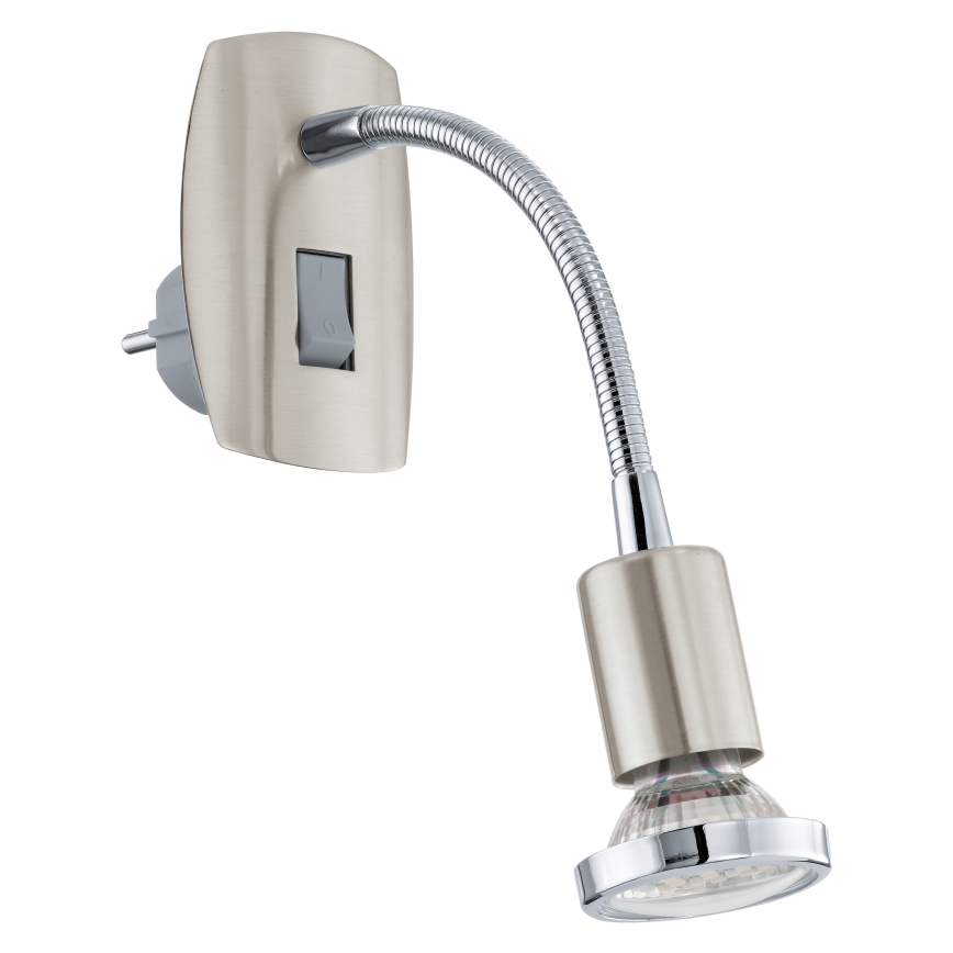 Eglo - LED Plug-in Fixture 1x GU10/2.8W/230V Matte Chrome