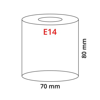 EGLO 90255 - Glass MY CHOICE E14 diameter 7 cm brown
