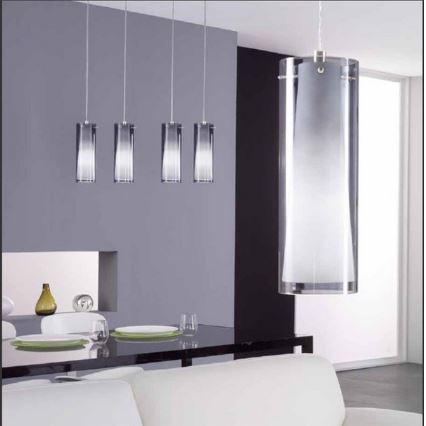 Eglo - Pendant chandelier 1x E27/60W smoky