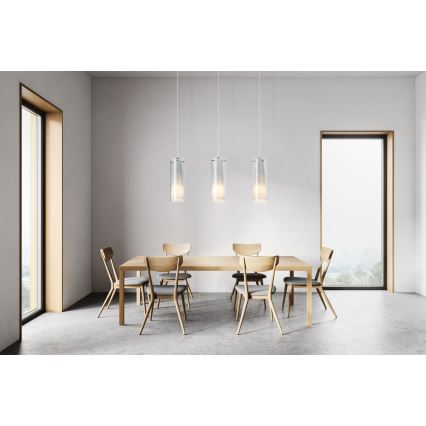 Eglo - Pendant chandelier 3xE27/60W smoky