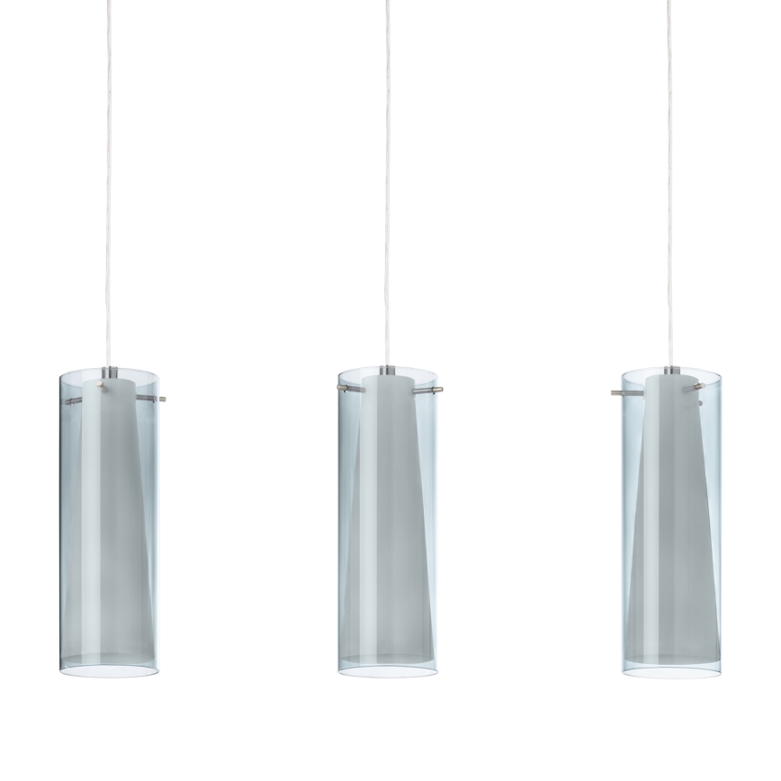 Eglo - Pendant chandelier 3xE27/60W smoky