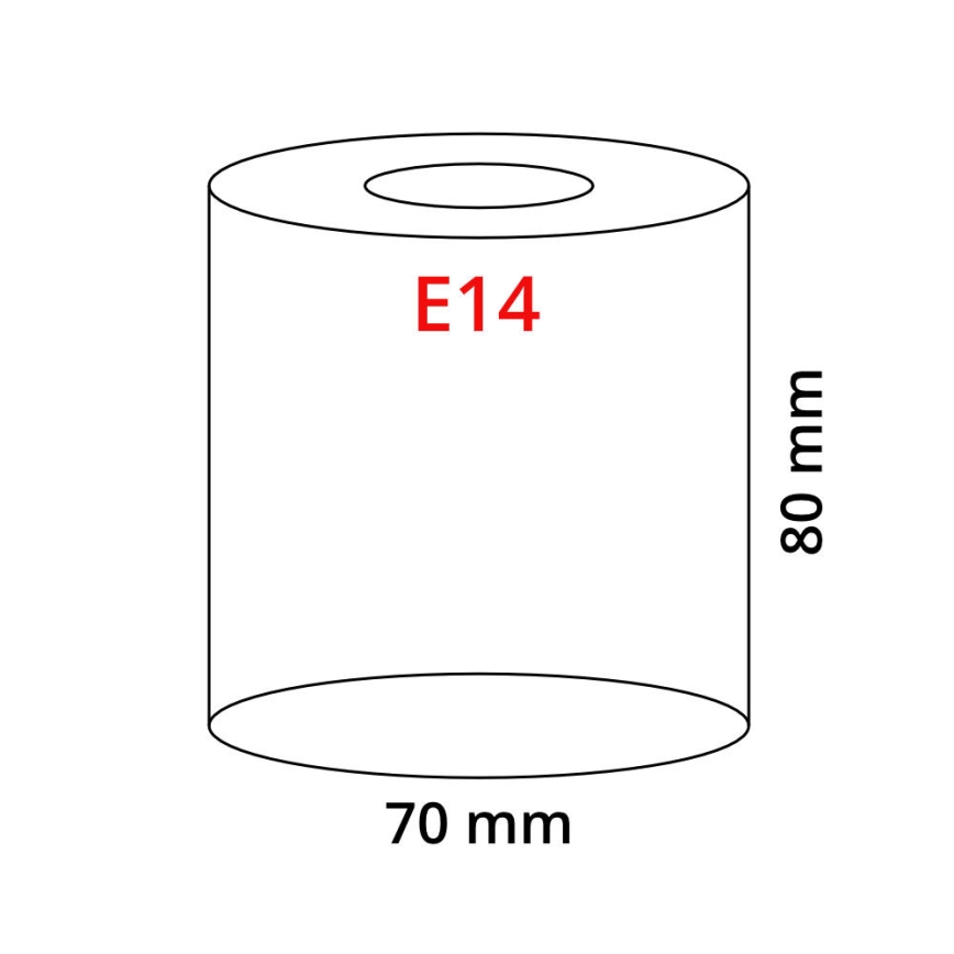Eglo 90858 - Shade MY CHOICE E14 diameter 7 cm black and white