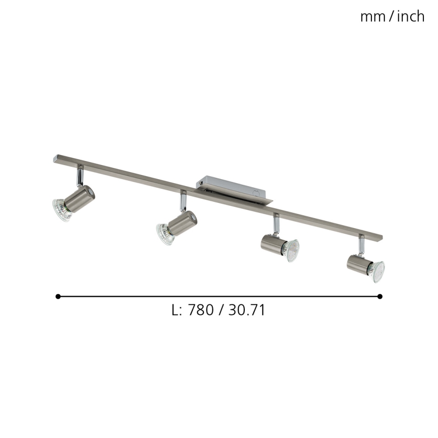EGLO 90917 - Ceiling light ROTTELO 4xGU10/LED/3W