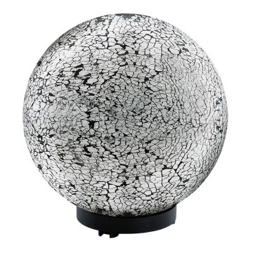 EGLO 91638 - Outdoor lamp TERRALUNA 1 1xE27/18W black / white IP44