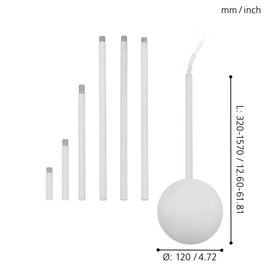 Eglo - Cable cover white