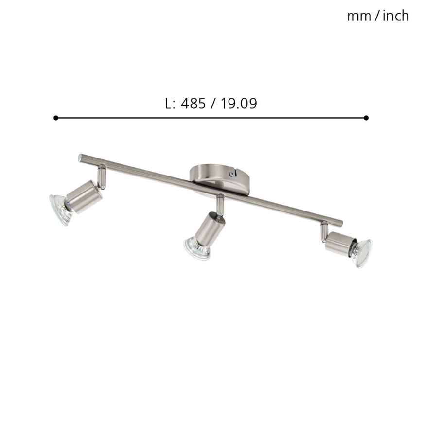 Eglo - LED spotlight 3xGU10-LED/2,8W/230V