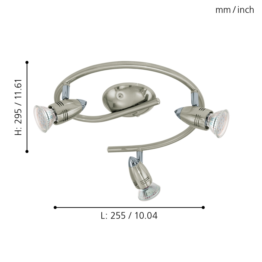 Eglo - LED Spotlight  3xGU10-LED/3W/230V