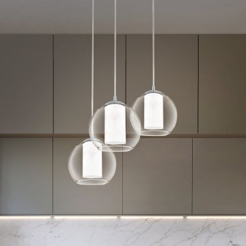 Eglo 92762 - BOLSANO 3-Light Cable Pendant 3xE27/60W