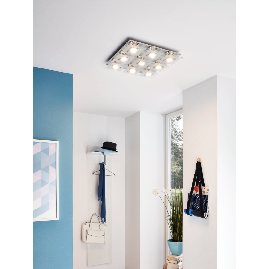 Eglo - LED ceiling light 9xGU10/3W/230V