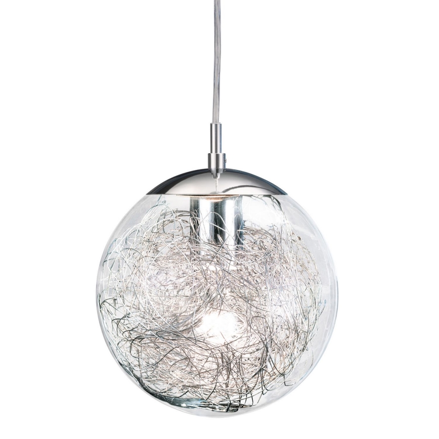 Eglo 93073 - Cable-suspended pendant light LUBERIO 1xE27/60W/230V Ø 25 cm