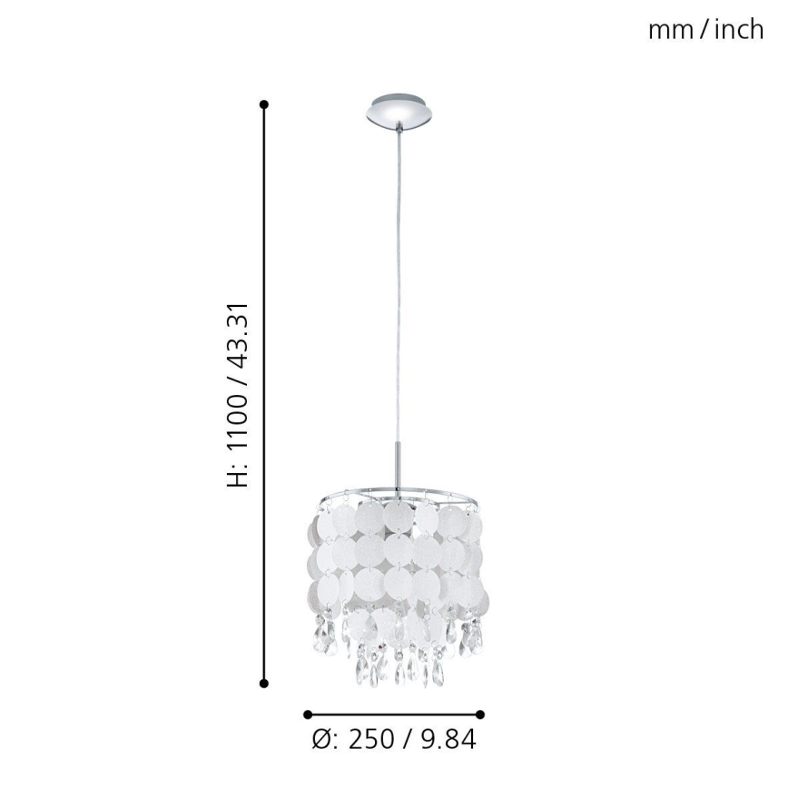 Eglo - Chandelier 1xE27/60W/230V